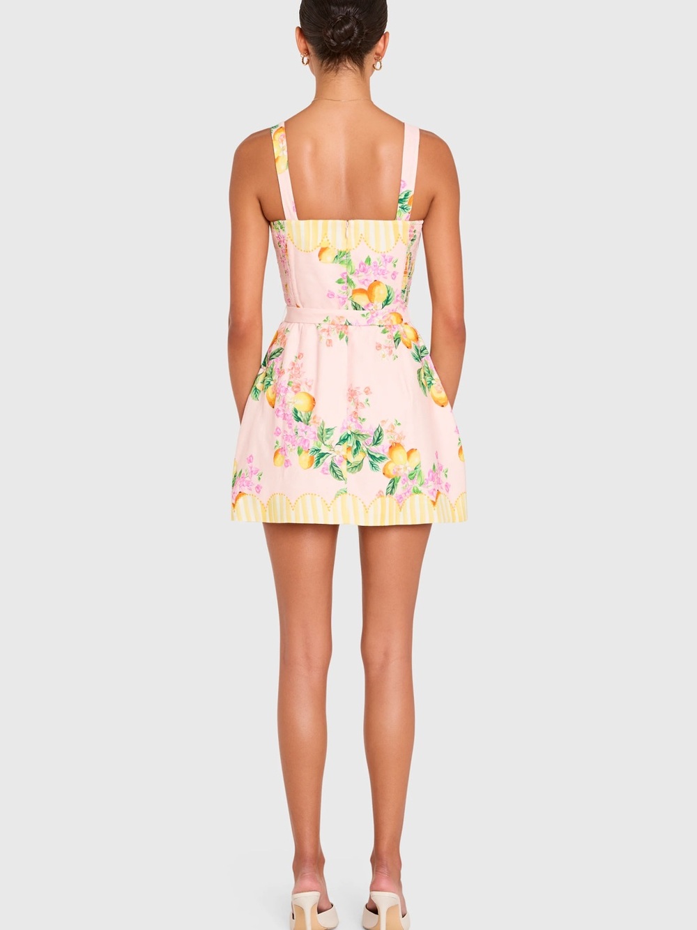 Amanda Uprichard Judie Romper in Limoncello - Picture 2 of 5